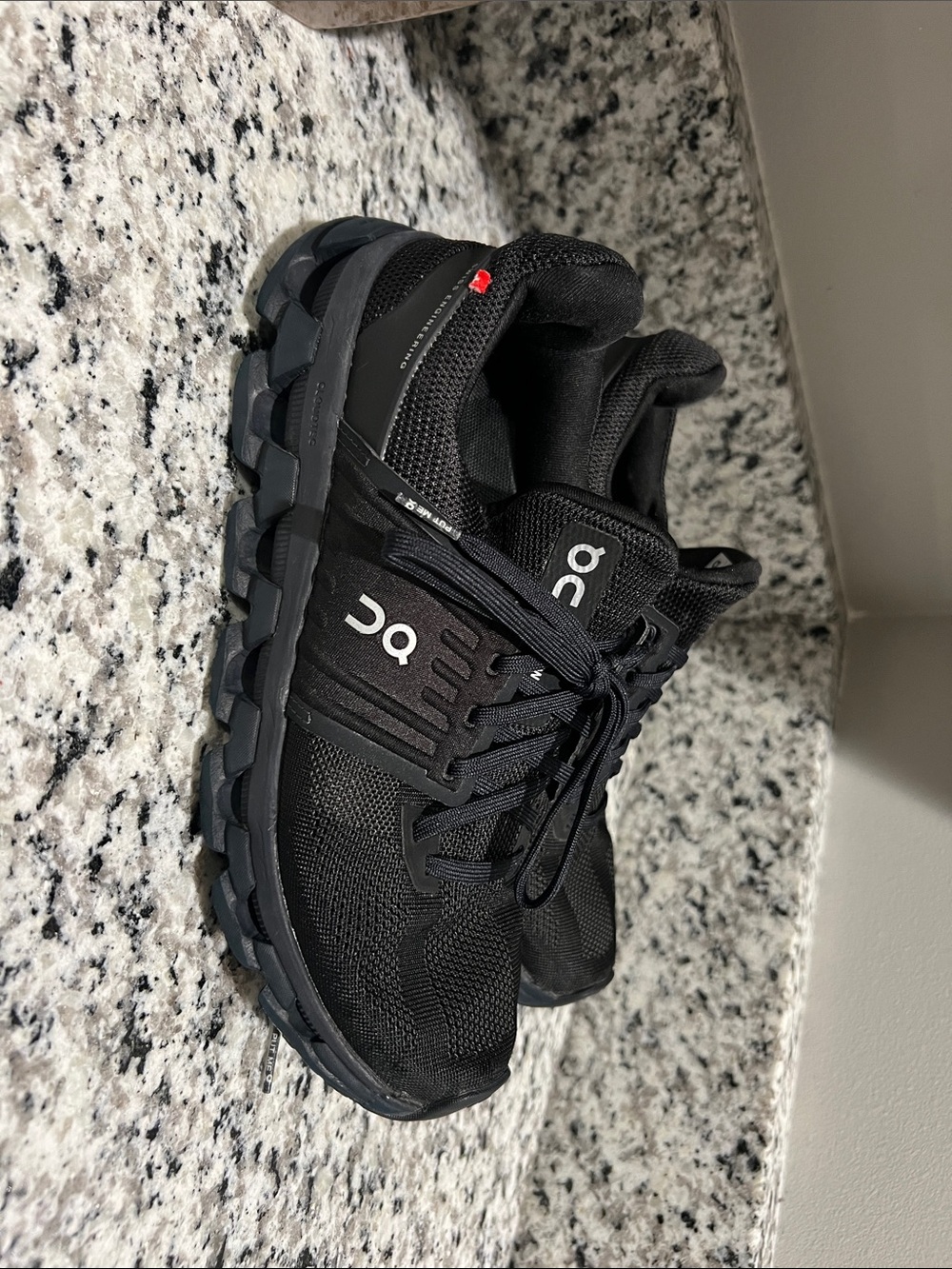 On Running Kids Black Athletic Sneakers
